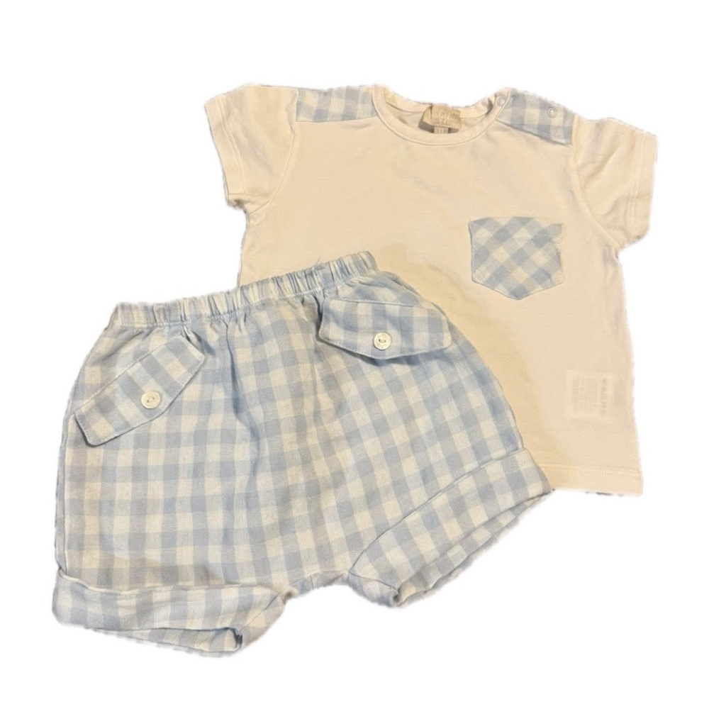 Lalulu 12 mo boys shorts shirt luxury outfit